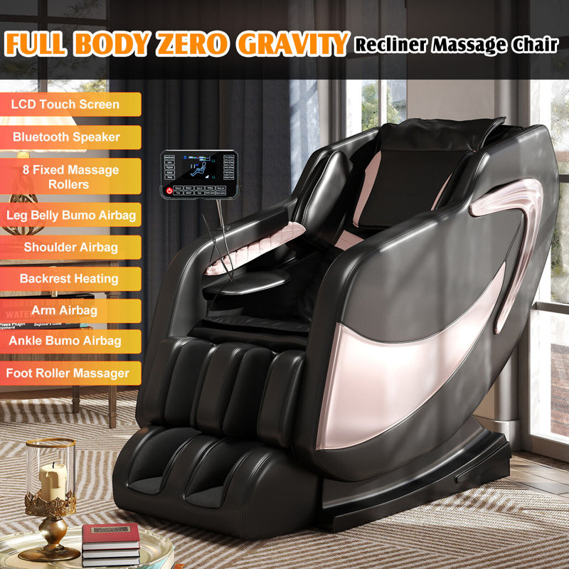 Inbox Zero 8 Point Full Body Zero Gravity Massage Chair With Inbox Zero 8 Point Full Body Zero Gravity Massage Chair With
